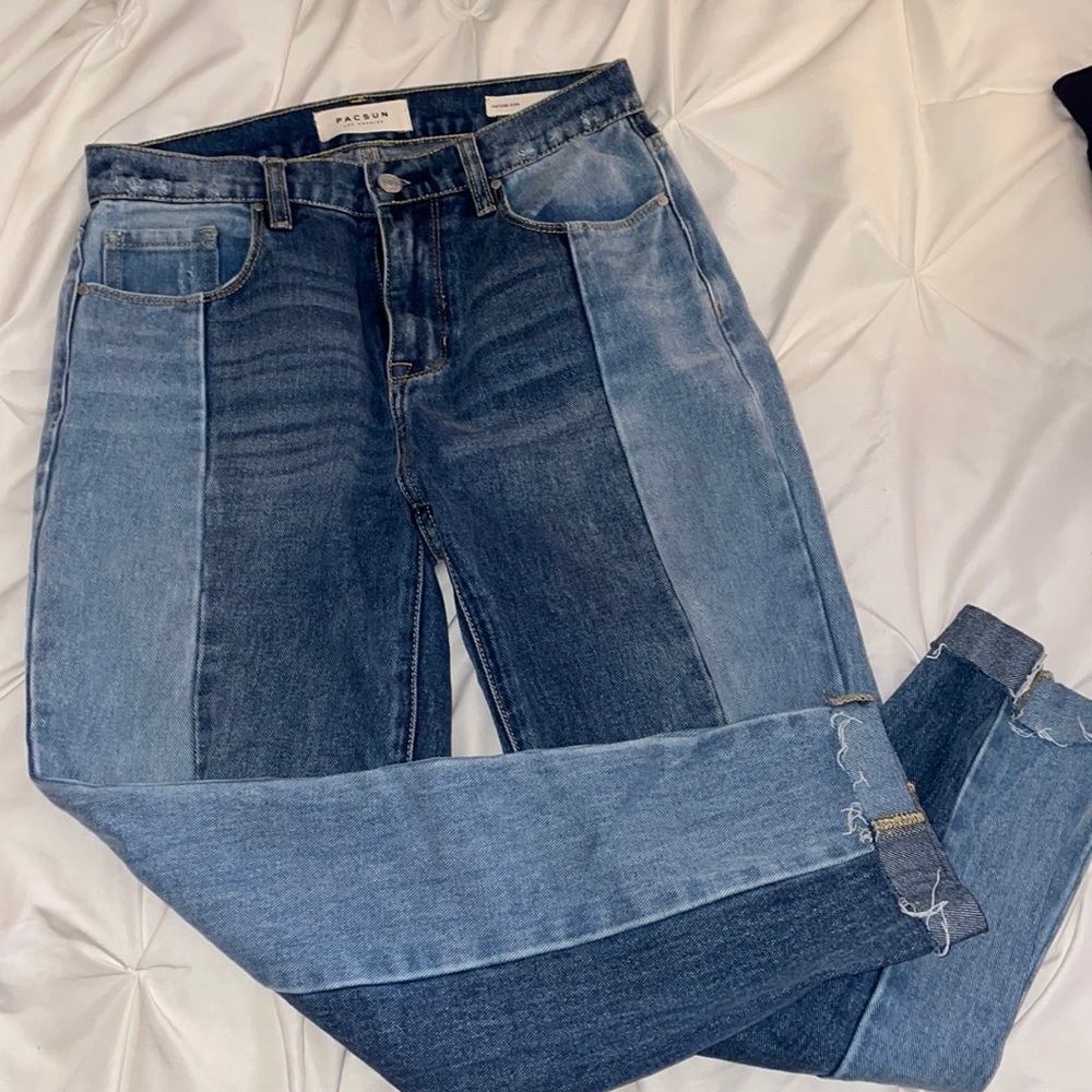 pacsun two tone jeans